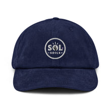 Load image into Gallery viewer, blue corduroy cap

