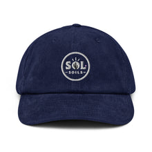 Load image into Gallery viewer, blue corduroy cap