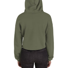 Load image into Gallery viewer, back of cropped green hoodie