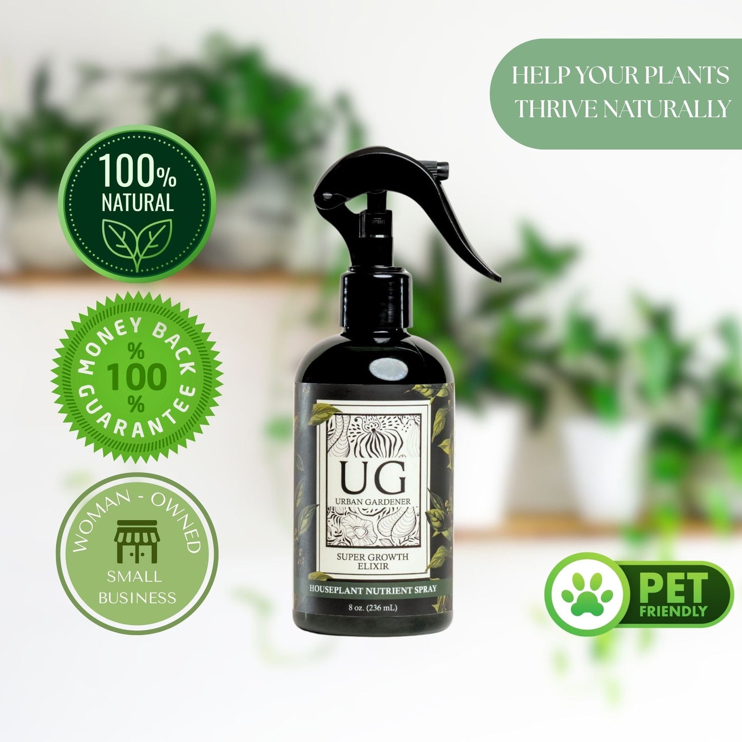 Wholesale Partner: Urban Gardener - Super Growth Elixir - Total Plant Health Spray