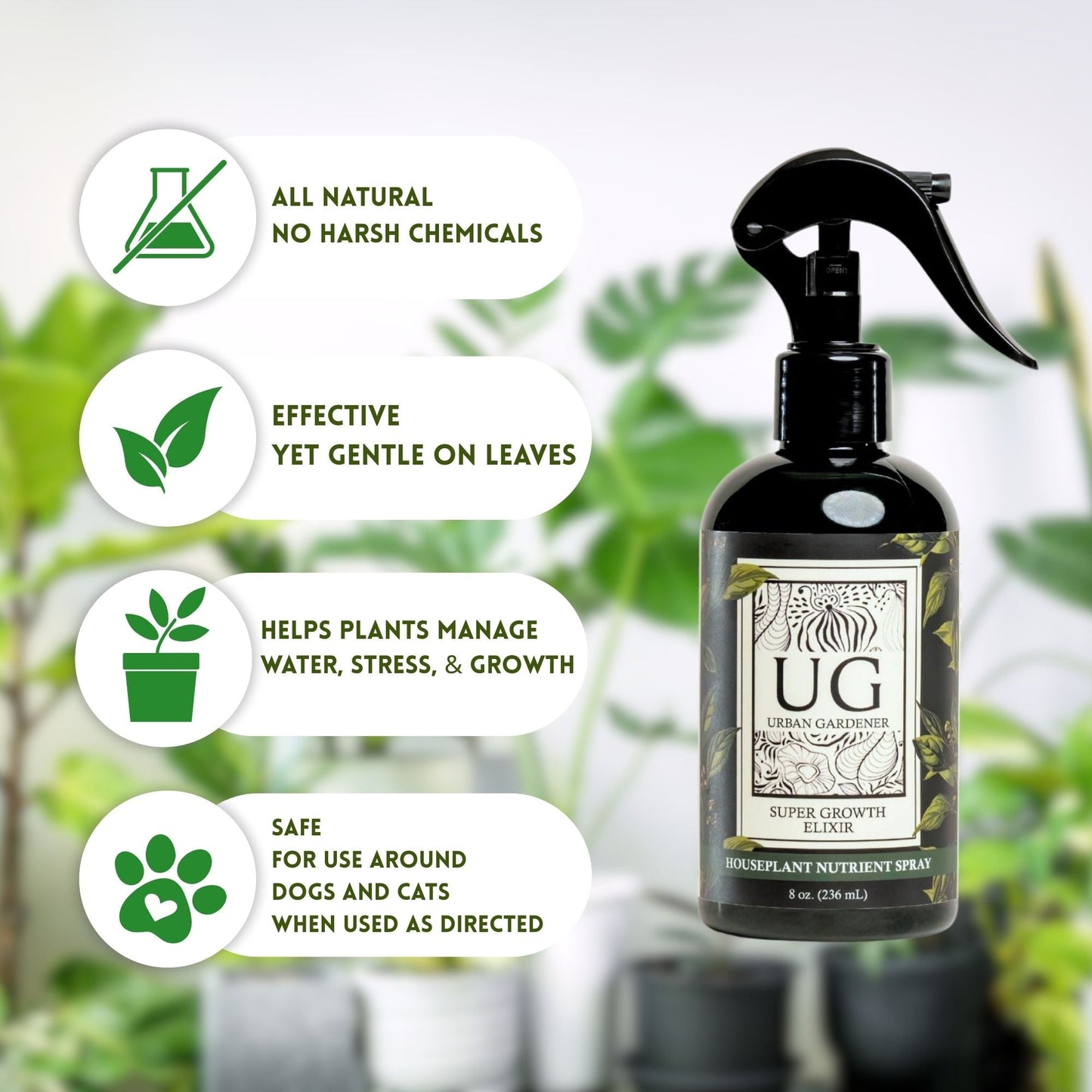 Wholesale Partner: Urban Gardener - Super Growth Elixir - Total Plant Health Spray