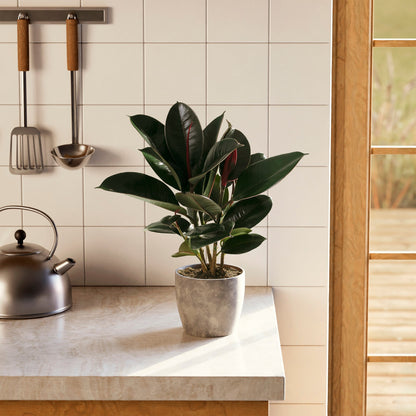 Lively Root - Ficus Elastica - Burgundy Rubber Tree