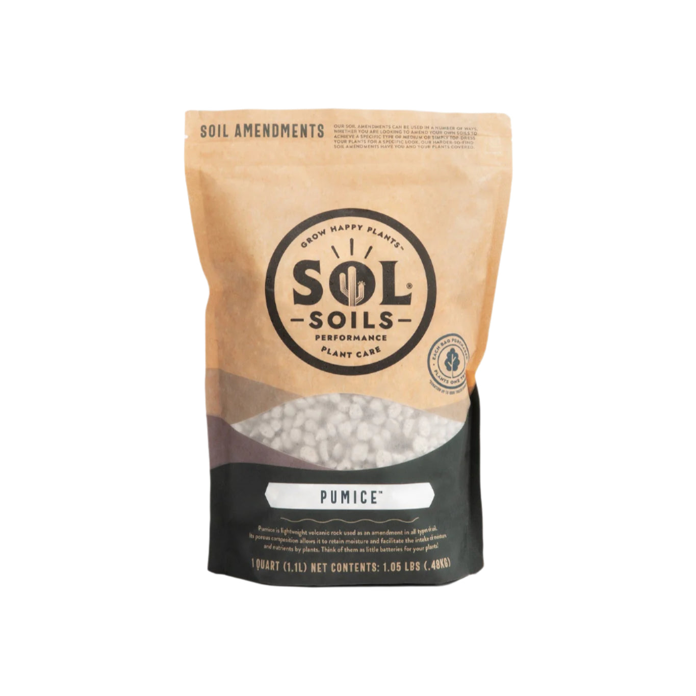 pumice stone potting mix Sol Soils 1 Qt. Pumice