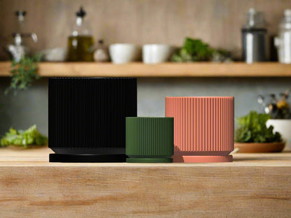 Wholesale Partner: Rosebud HomeGoods - Mid-Century Ribbed Planter