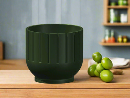 Wholesale Partner: Rosebud HomeGoods - Modern Indoor Planter with Drainage – 3D Printed Fluted Plant Pot