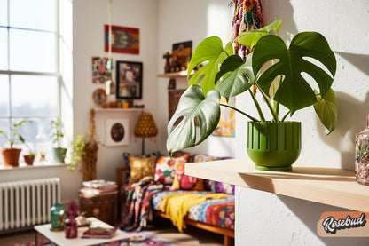 Wholesale Partner: Rosebud HomeGoods - Modern Indoor Planter with Drainage – 3D Printed Fluted Plant Pot