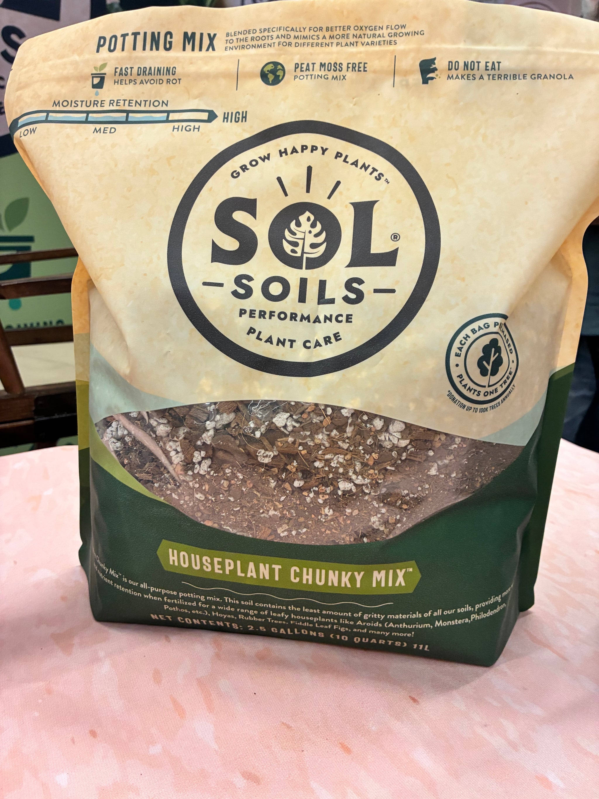 Chunky Potting Mix for Houseplants | Indoor Soil by Sol Soils