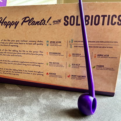 Sol Biotics Teaspoon and Repotting Soil Pick