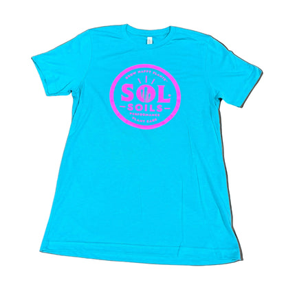 Limited Edition T Shirt: Teal and Hot Pink