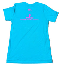 Load image into Gallery viewer, Limited Edition T Shirt: Teal and Hot Pink (Unisex X-Large)

