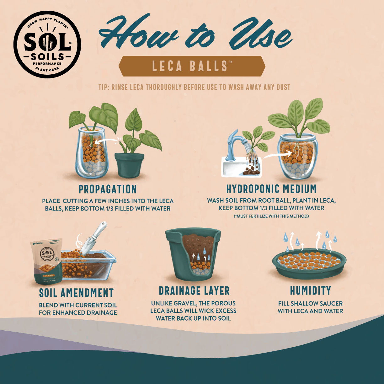 leca balls for succulents LECA Balls - Lightweight Expanded Clay Aggregate