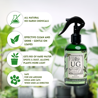 Wholesale Partner: Urban Gardener - Leaf Radiance - Cleaner, Conditioner, Shine
