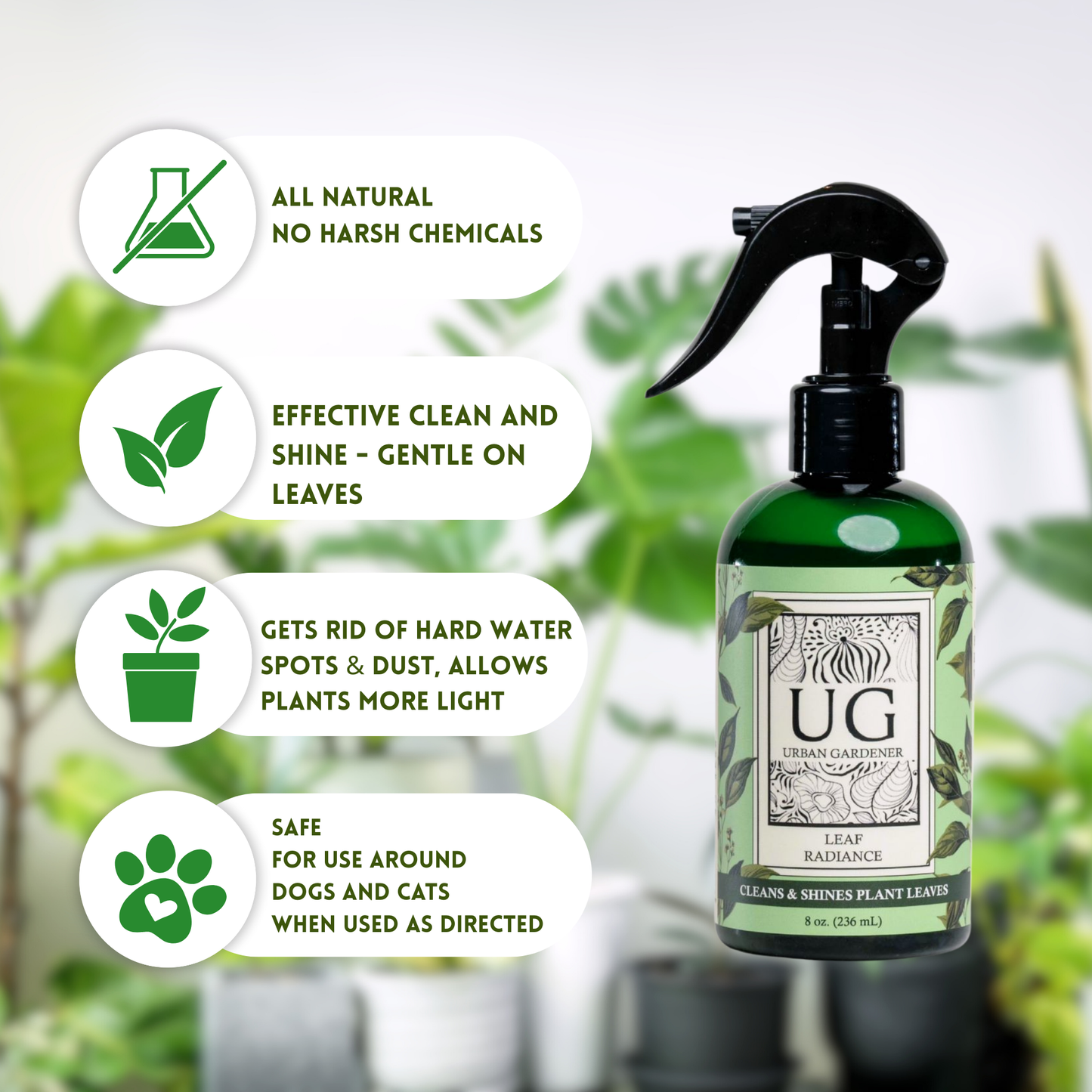Wholesale Partner: Urban Gardener - Leaf Radiance 32oz Refill Bottle