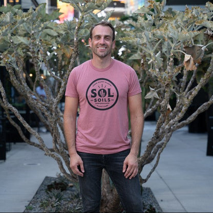 Limited Edition T Shirt: Mauve and Black