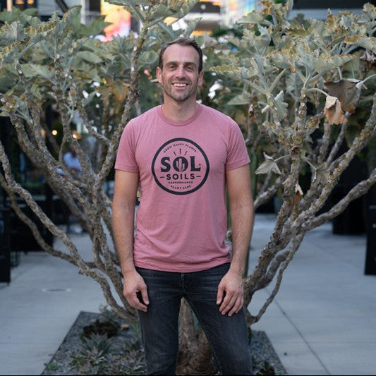 Limited Edition T Shirt: Mauve and Black