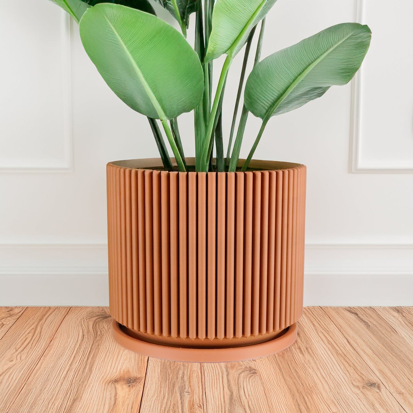 Wholesale Partner: Rosebud HomeGoods - Mid-Century Ribbed Planter