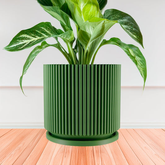 Wholesale Partner: Rosebud HomeGoods - Mid-Century Ribbed Planter