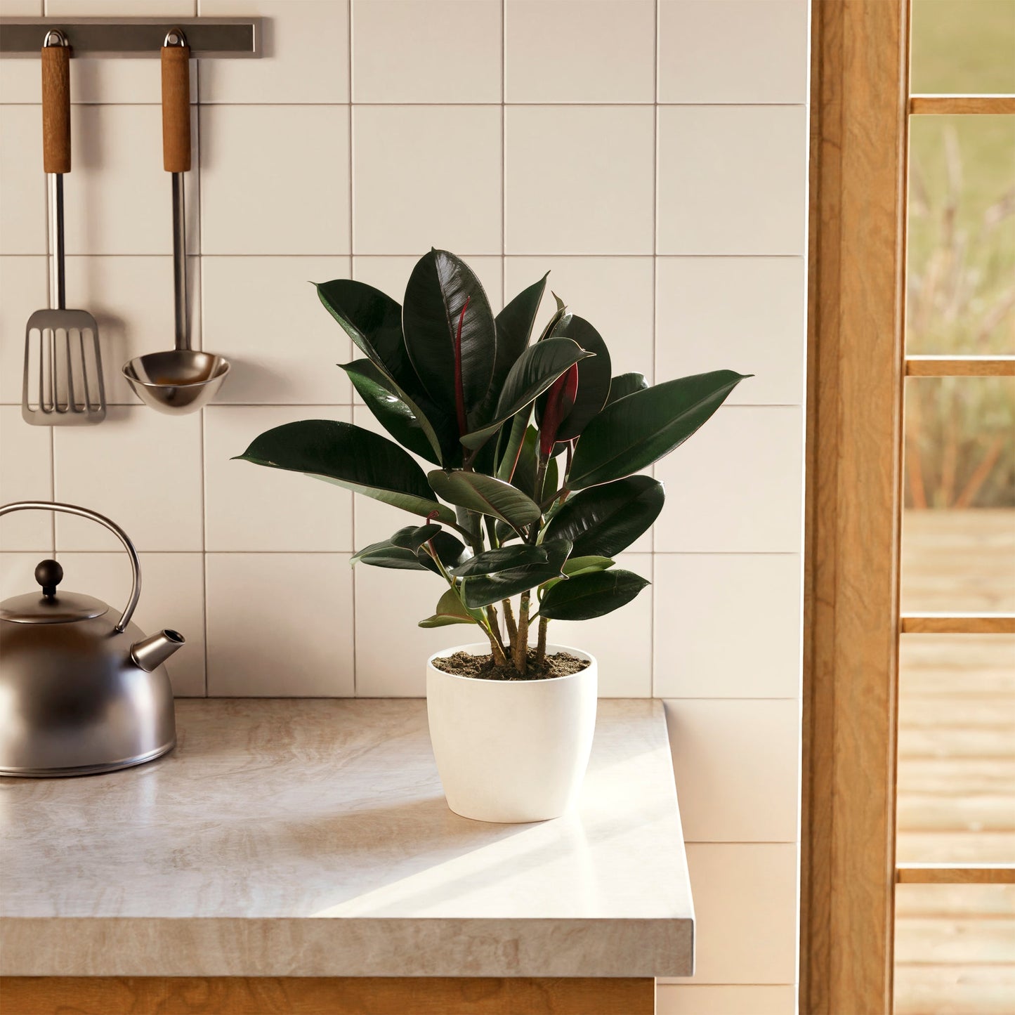 Lively Root - Ficus Elastica - Burgundy Rubber Tree