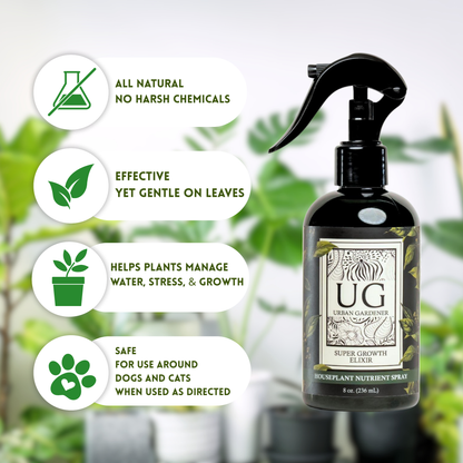 Wholesale Partner: Urban Gardener - UG 3 Pack Kit - Super Growth Elixir, Say No To Bugs, Leaf Radiance