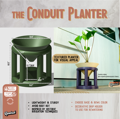 Wholesale Partner: Rosebud HomeGoods - Conduit Plant Stand with Planter & Catch