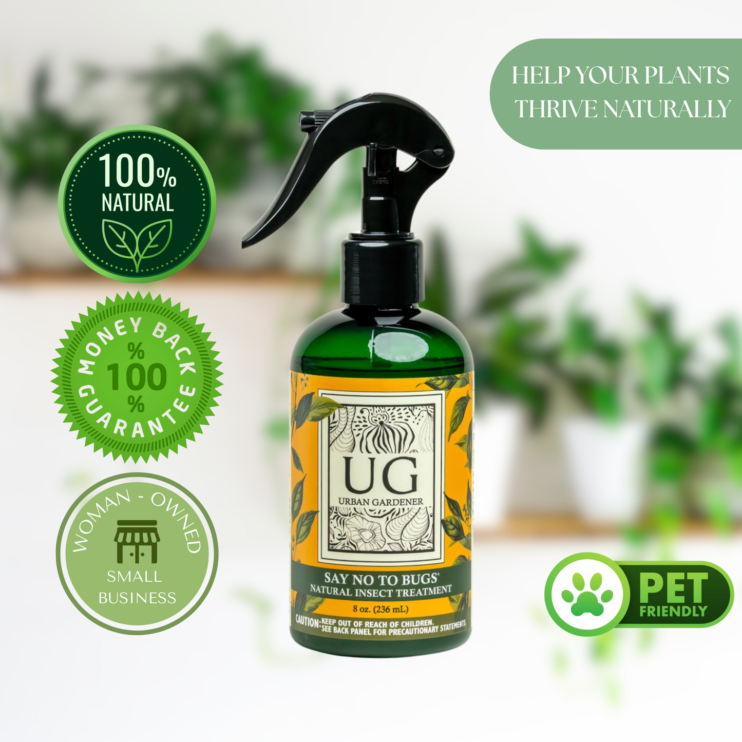 Wholesale Partner: Urban Gardener - Say No To Bugs - Natural Insect Treatment
