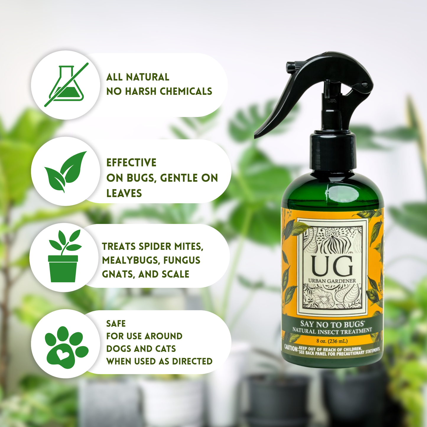 Wholesale Partner: Urban Gardener - Say No To Bugs 32oz Refill Bottle