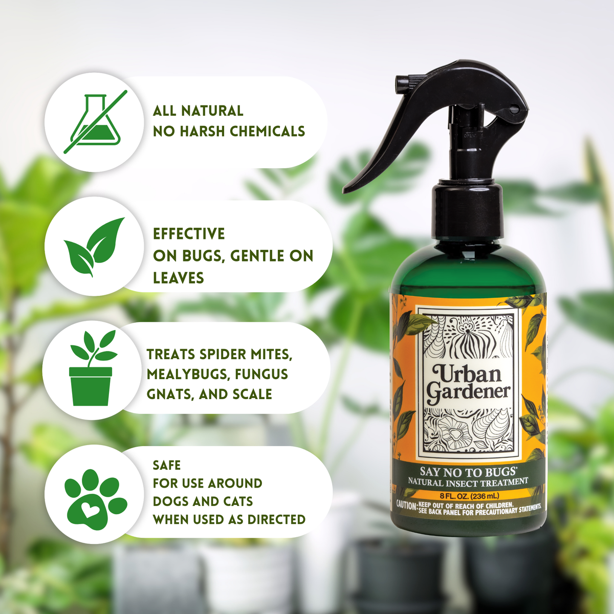 Urban Gardener - Say No To Bugs 32oz Refill Bottle