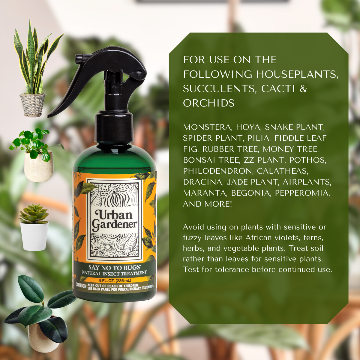 Urban Gardener - Say No To Bugs 32oz Refill Bottle