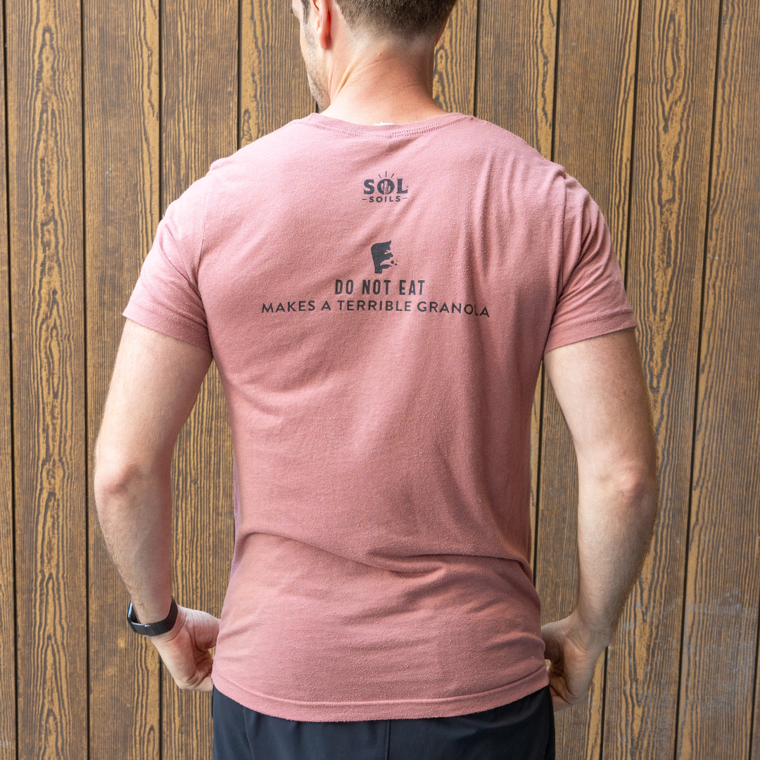 Limited Edition T Shirt: Mauve and Black