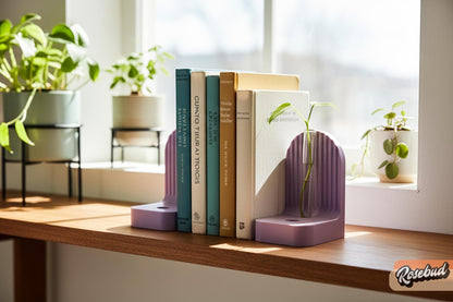 Wholesale Partner: Rosebud HomeGoods - Ribbed Modern Bookend Propagation Station