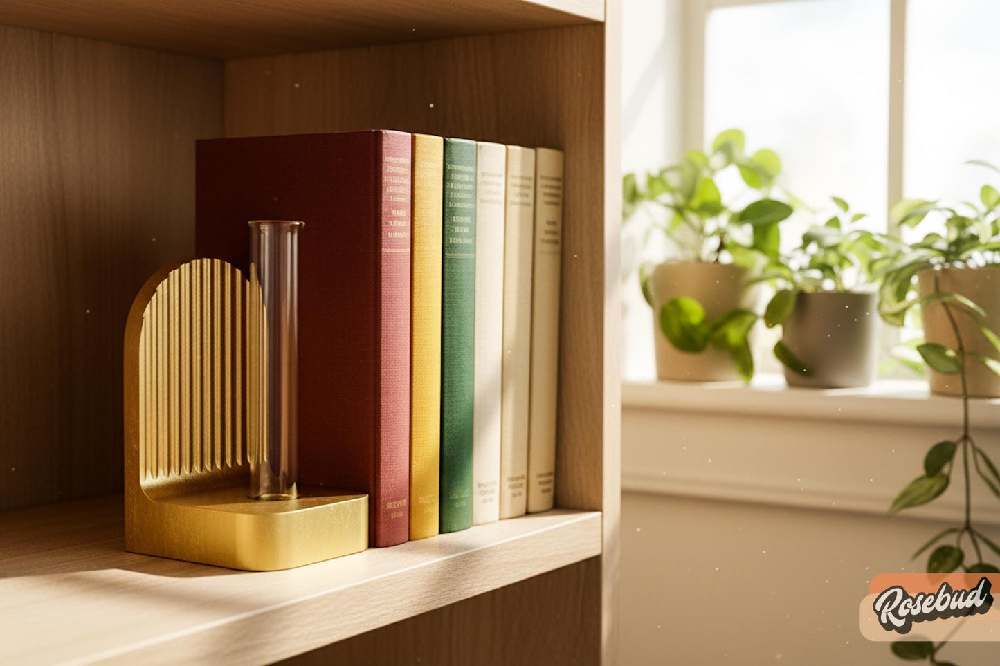 Wholesale Partner: Rosebud HomeGoods - Ribbed Modern Bookend Propagation Station