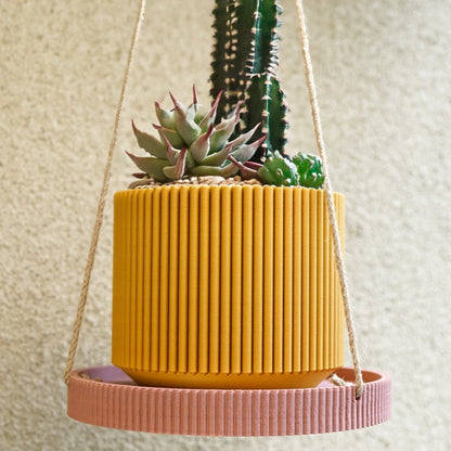 Wholesale Partner: Rosebud HomeGoods - Mid-Century Ribbed Planter