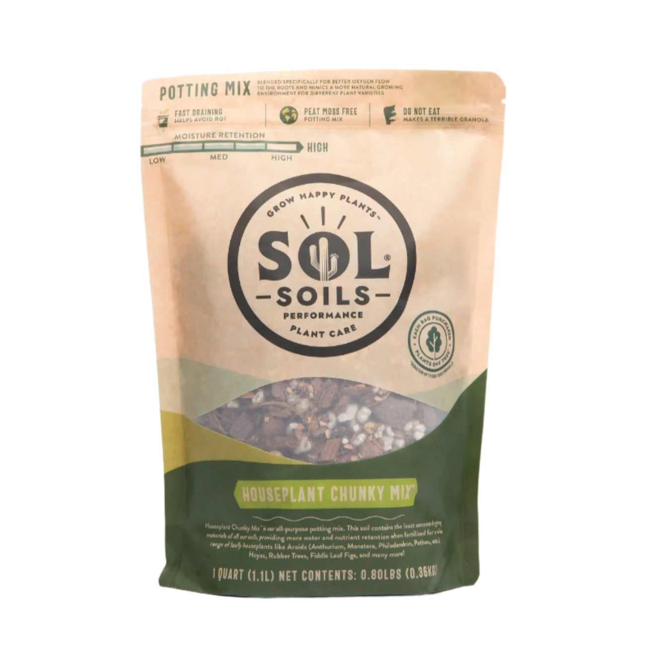 where to buy soil for indoor plants Sol Soils 1 Qt. Houseplant Chunky Mix