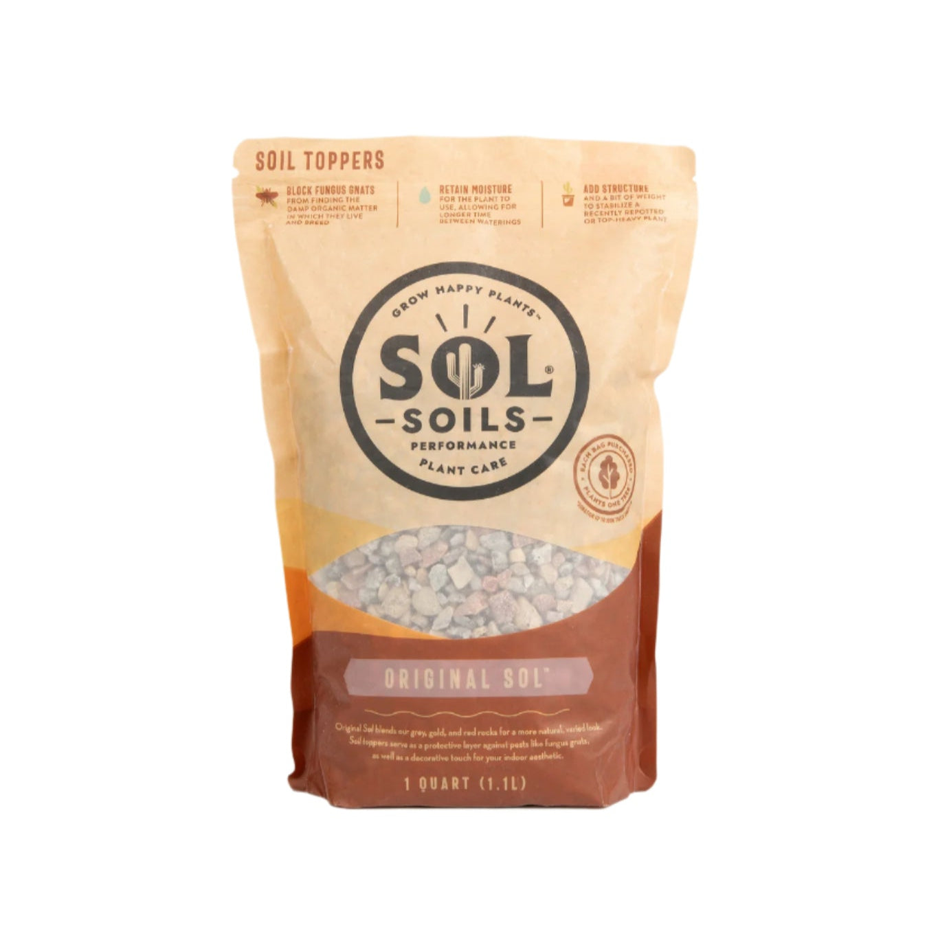 soil toppers for indoor plants Topper Original Sol 1 Quart