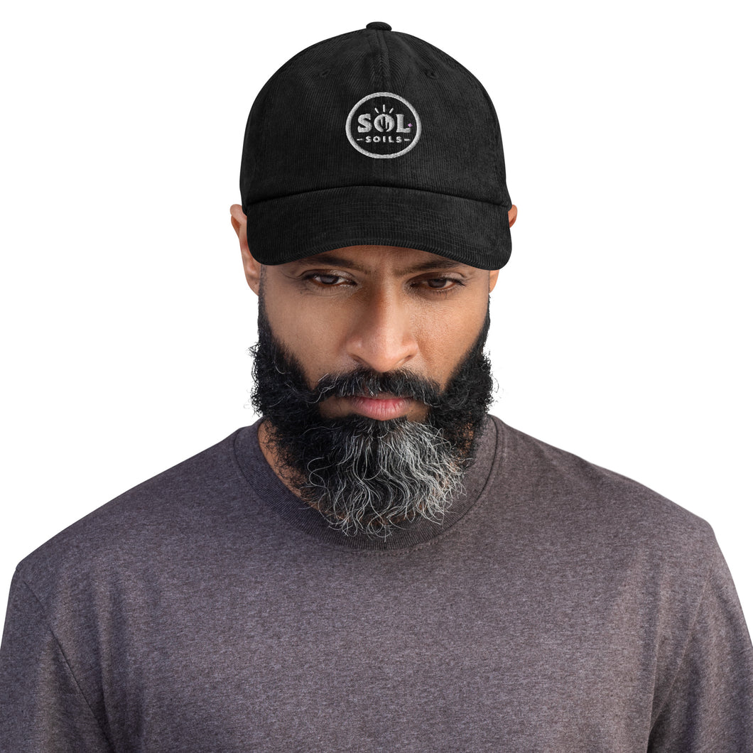 Sol Logo Corduroy Hat - All Colors with Black Stitching