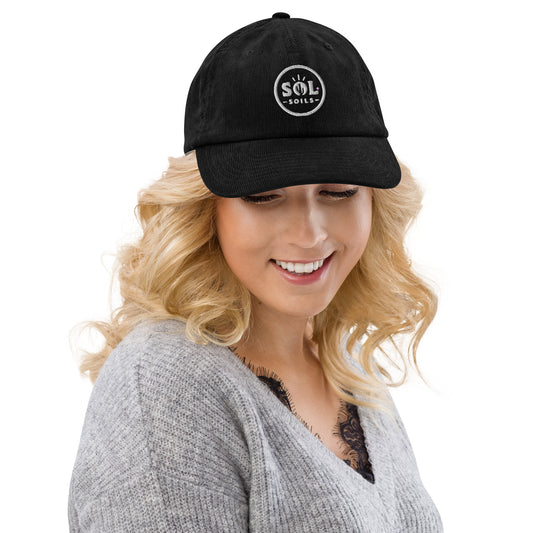 woman in black hat