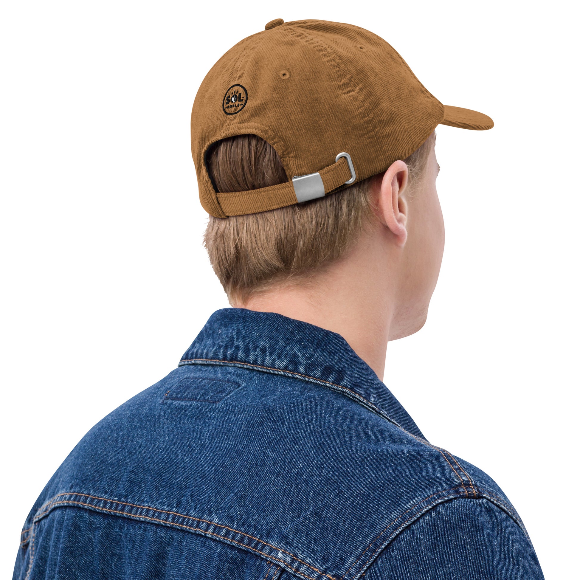 back of man in hat