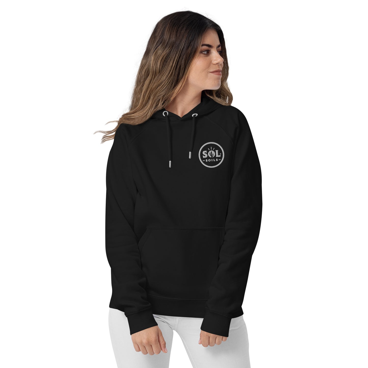 logo black hoodie