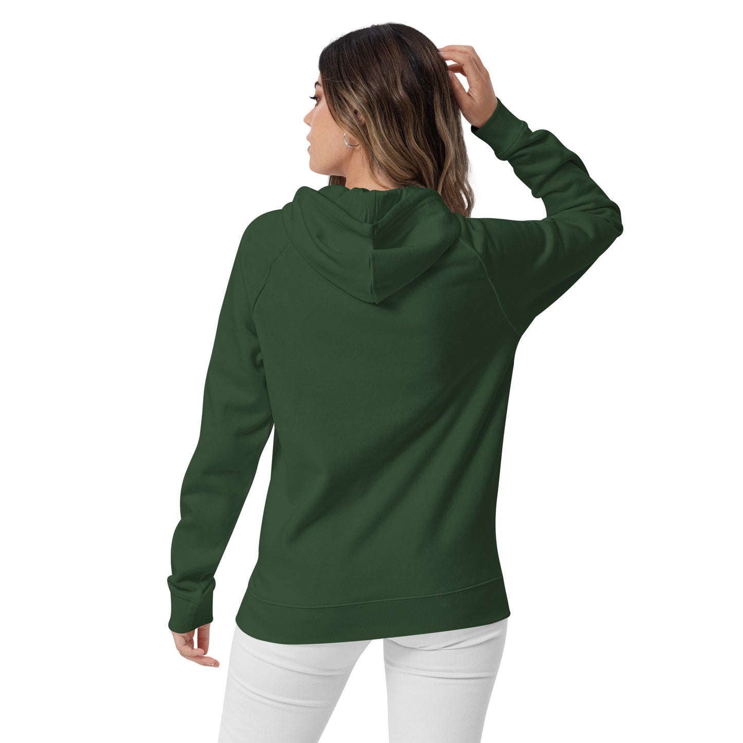 green hoodie