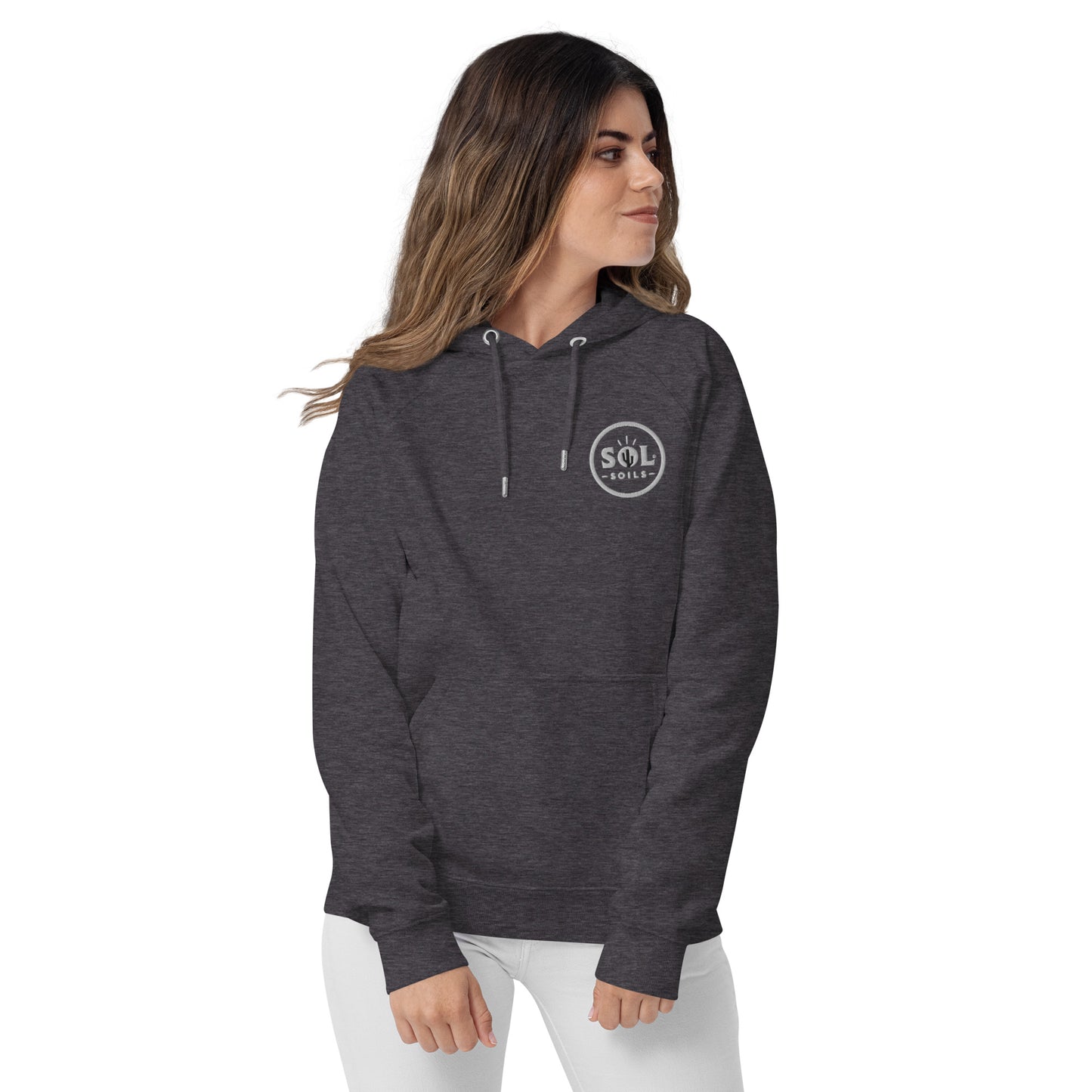 grey hoodie logo