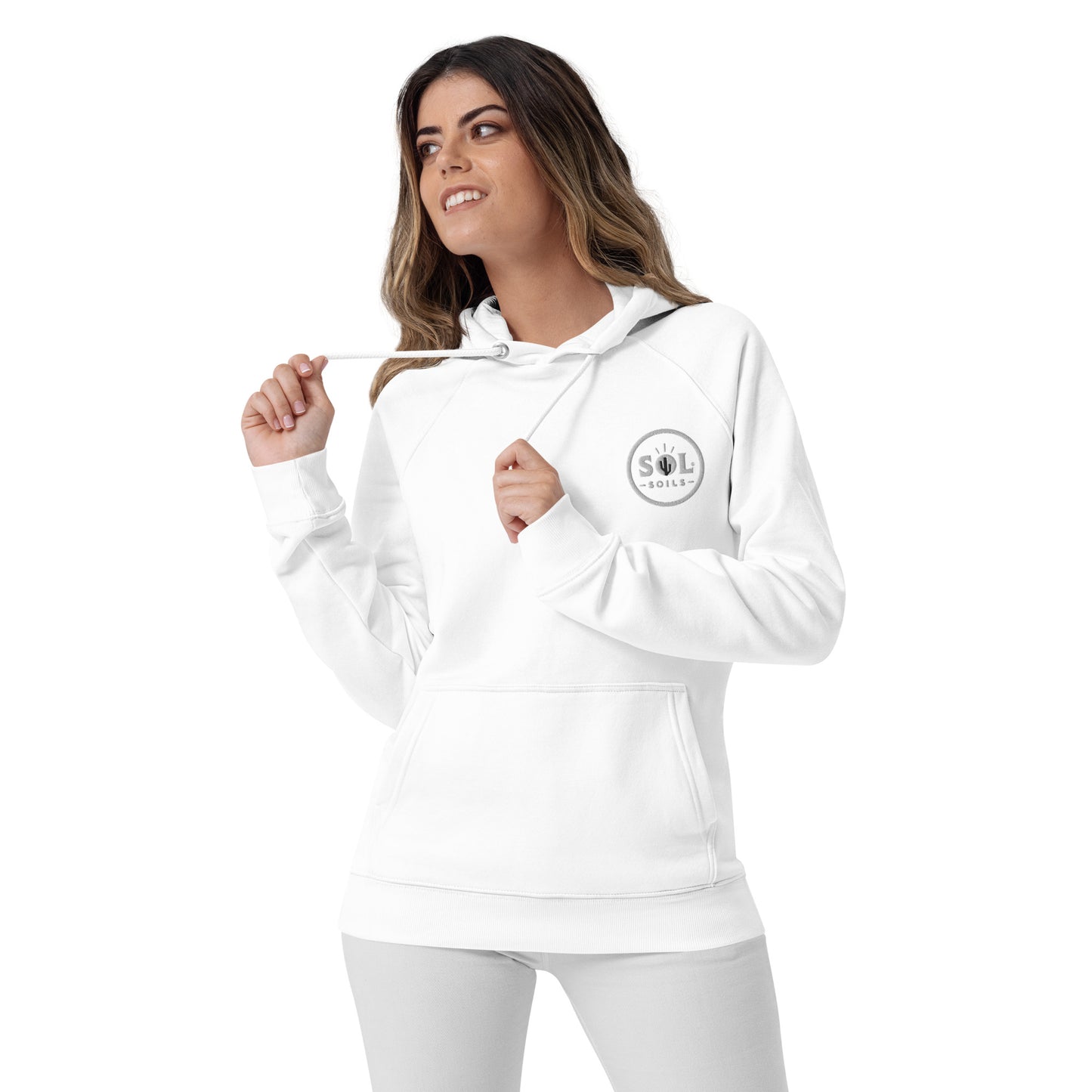 white hooded shirt
