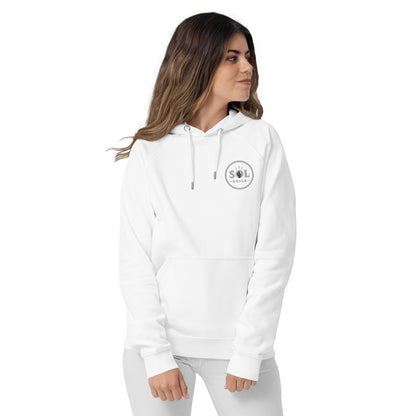 logo white hoodie 
