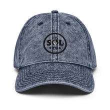 Load image into Gallery viewer, Sol Logo Vintage Dad Hat
