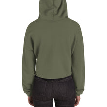 Load image into Gallery viewer, back of cropped green hoodie
