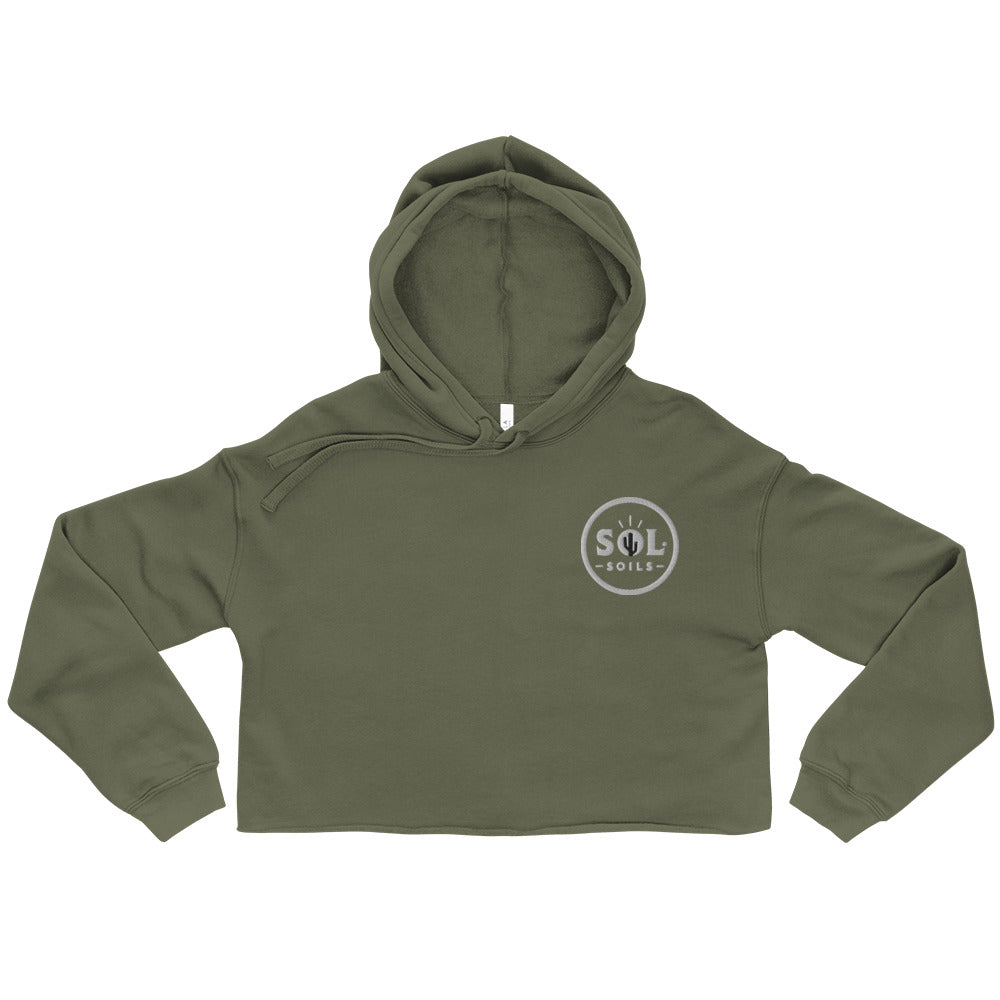 sweatshirt green cropped