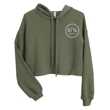Load image into Gallery viewer, sol cropped green hoodie
