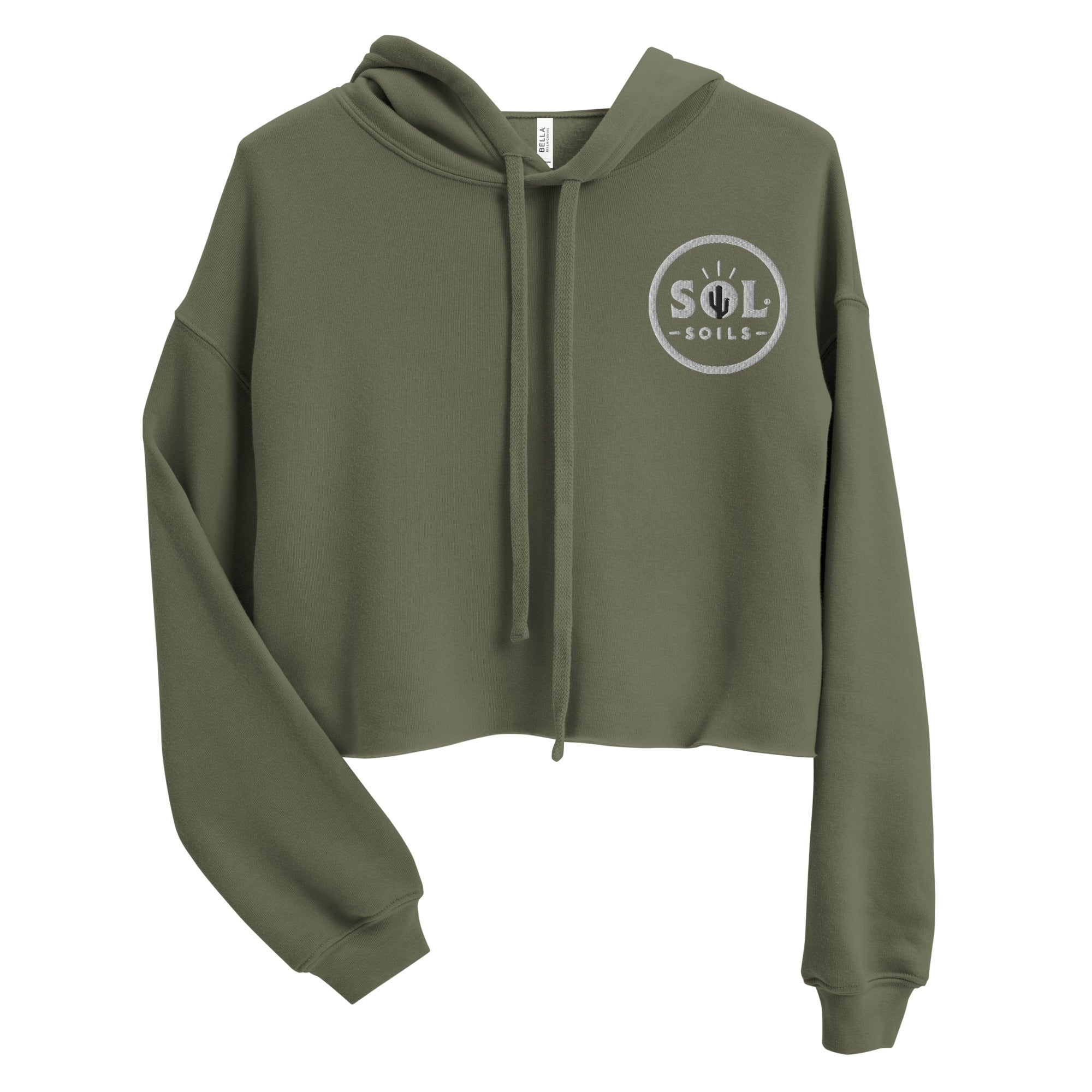 Bella Canvas 7502 Damen Langarm Crop Top Hoodie Sweatshirt Kurzes Fleece in S M Bella Canvas 7502 Damen Langarm Crop Top Hoodie Sweatshirt Kurzes Fleece in S M